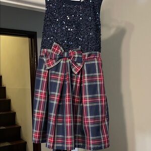 The Children's Place Navy and Red Plaid Dress